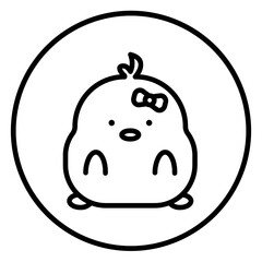 chick cartoon icon