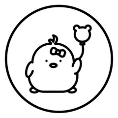 chick cartoon icon