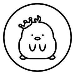 chick cartoon icon