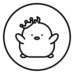 chick cartoon icon