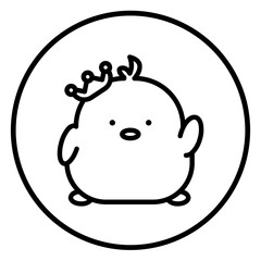 chick cartoon icon