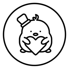 chick cartoon icon