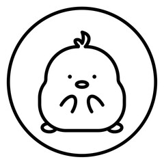 chick cartoon icon