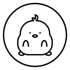 chick cartoon icon