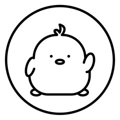 chick cartoon icon