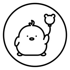 chick cartoon icon