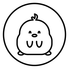 chick cartoon icon