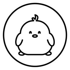 chick cartoon icon