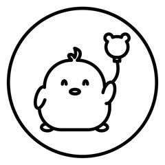chick cartoon icon