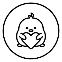 chick cartoon icon