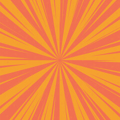 Fototapeta premium Flashing anime background, warm colors. Anime vector background.