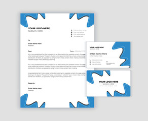 Brand Identity of stationery set with green and white abstract geometric design. Business office stationary  template of File folder, annual report, van car, brochure, corporate
