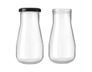 jar glass isolated on white background
