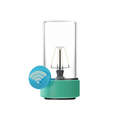 Smart Home, Table Lamp 3d Illustration