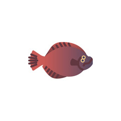 Flatfish flat icon