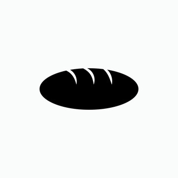 Bread Icon. Food Symbol. UI Symbol - Vector.