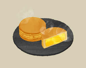 今川焼き カスタードクリーム