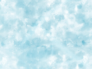 Fototapeta premium 青系の水彩風ぼかし背景 にじみあり