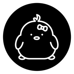chick cartoon icon