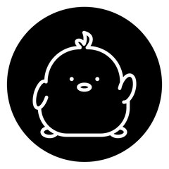 chick cartoon icon