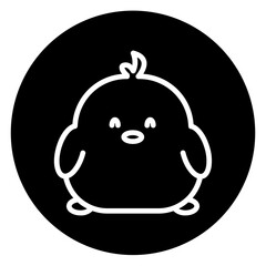 chick cartoon icon