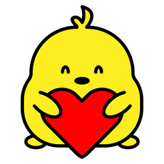 chick cartoon icon