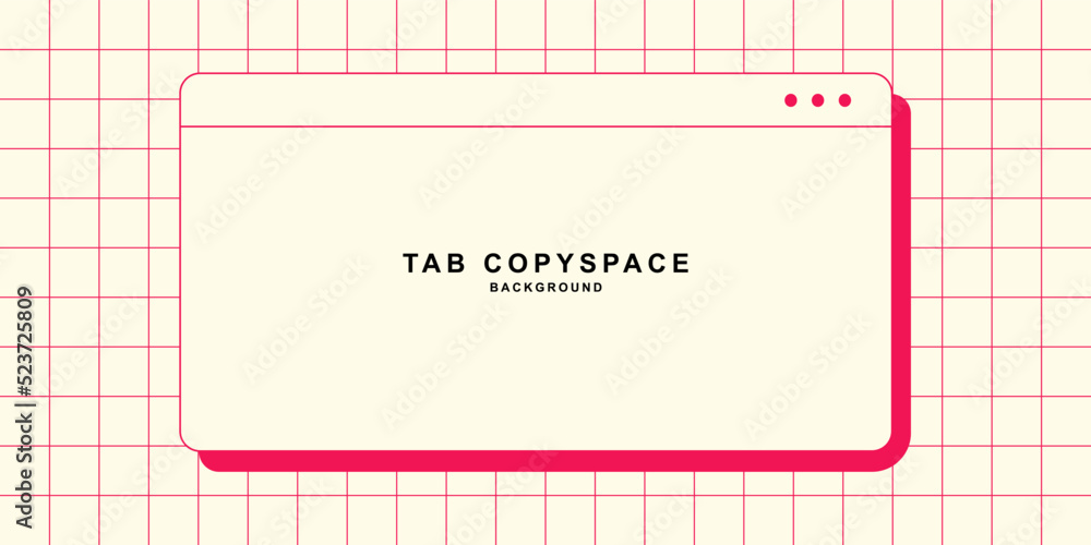 Fototapete window tab display for text copy space template. background design with minimalist and clean style. 