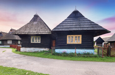 Old houses in village Podbiel, Orava - Slovakia
