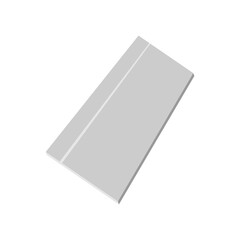 gypsum plasterboard isolated on white background. Drywall panels stack vector icon. Cartoon isometric stack of sheets of drywall. Building materials.