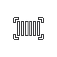 Barcode line icon