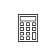 Calculator line icon