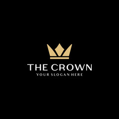 Luxury Crown Logo Vector Modern Simple