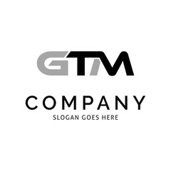 Initial Letter GTM Icon Vector Logo Template Illustration Design