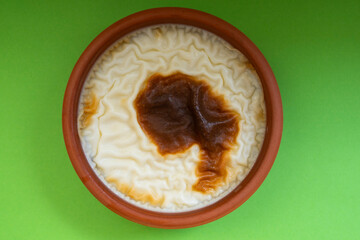 Traditional Turkish Milk Dessert, Rice Pudding, Hamsiköy Trabzon, Turkey