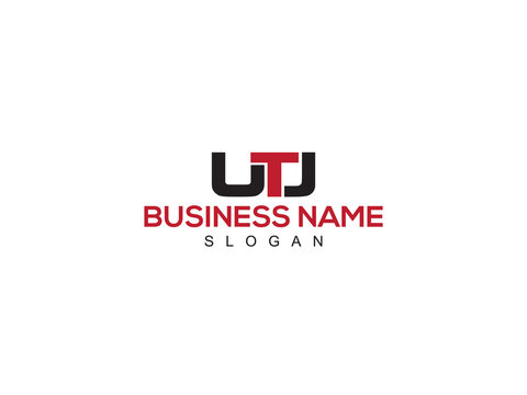 Abstract UTJ Logo Icon, Unique utj Logo letter Vector Image Design With Three Letter For You