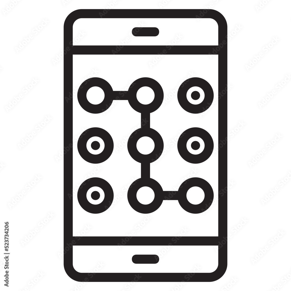 Poster access code , secure payment outline icon.