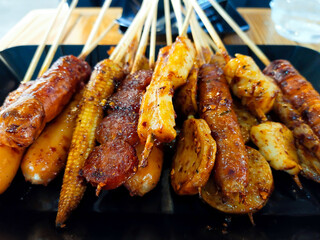 Grilled Sausage with Mala Chili