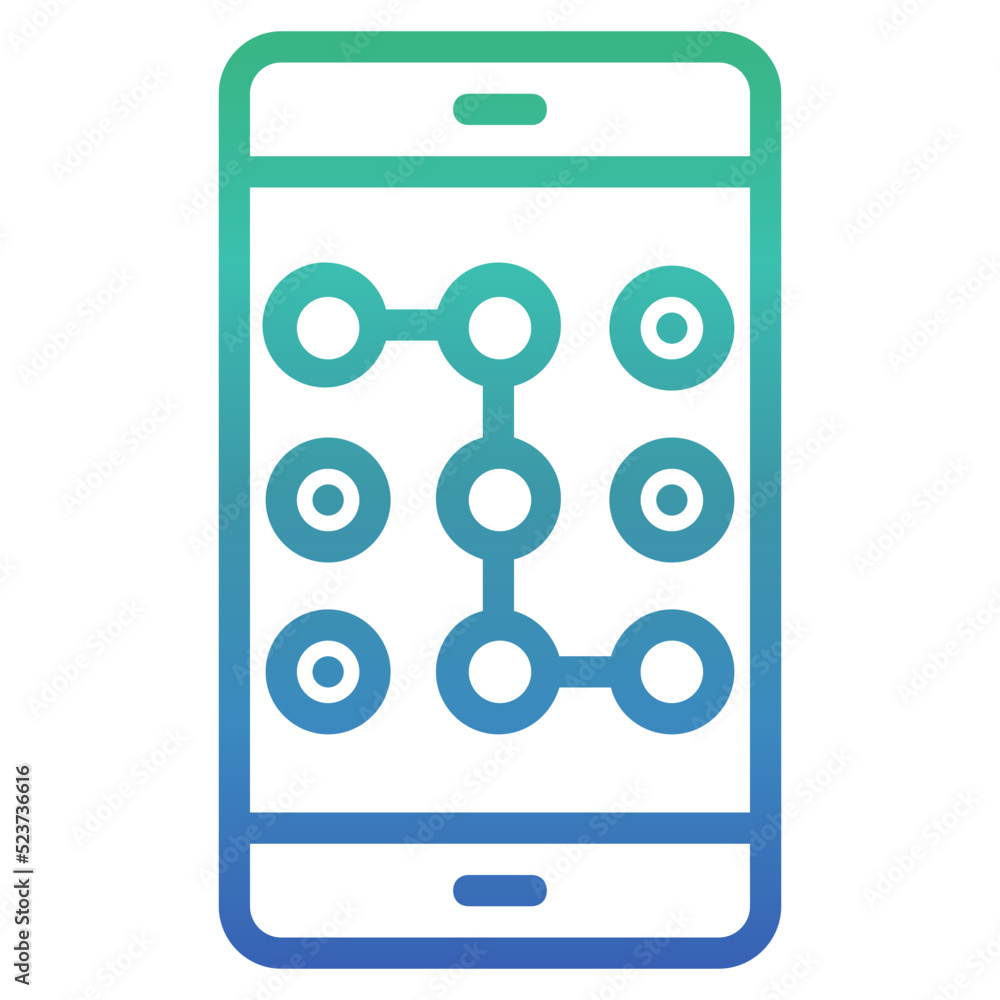 Aufkleber access code , secure payment gradient icon.