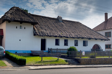 Old folk architecture. Museum of folk living and pearling. Senetarov village, South Moravia, Czech...