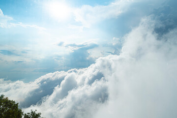 Sea of Clouds and Morning Sun from SORA Terrace, Nagano