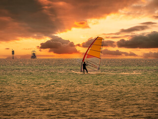 Sailboard Sunset