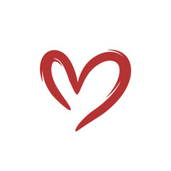 Heart Icon Vector. Love symbol. Valentine's Day symbol,Flat style for graphic and web design, logo. Black flat heart.
