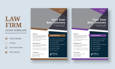 Law Firm Flyer Template, Law Firm and Legal Services Flyer, Law Firm And Consultancy Flyer, Legal Corporate Law Firm Business Flyer poster leaflet Template design
