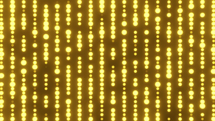 Naklejka premium 3d render of abstract defocused light, golden bokeh background