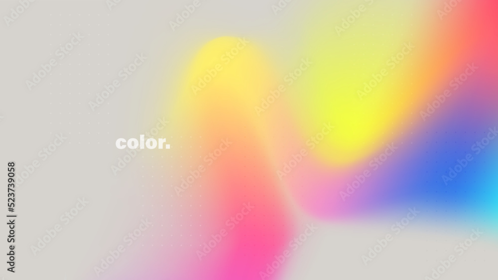 Wall mural soft colorful gradient shape background design