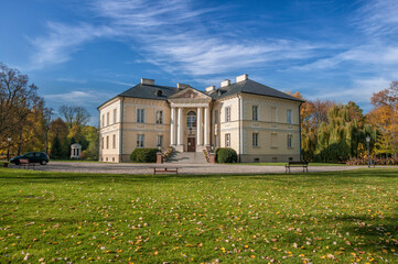 Palace and park complex in Dobrzyca, city in Greater Poland Voivodeship.