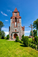 Fototapeta na wymiar Orthodox Church of Dormition of the Blessed Mother of God. Lugi, Lubusz Voivodeship, Poland
