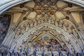 Bern Minster - cathedral, detail, Bern, Switzerland.