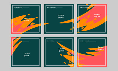 Splash fluid style of social media background design template for background promotion, banner for your business