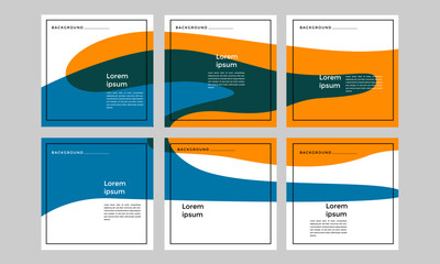 Colorful style of social media background design template for background promotion, banner for your business